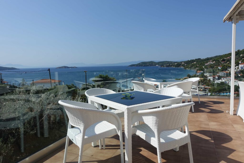 Experience the captivating beauty of sea view hotel in Skiathos with Hotel RENE.