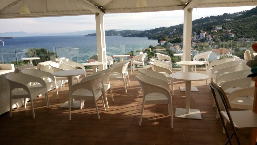 Experience the captivating beauty of sea view hotel in Skiathos with Hotel RENE.
