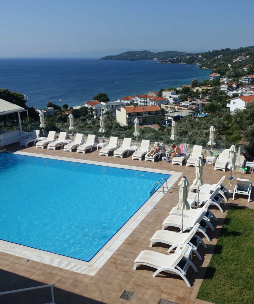 Experience the captivating beauty of sea view hotel in Skiathos with Hotel RENE.