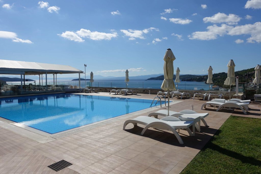 Experience the captivating beauty of sea view hotel in Skiathos with Hotel RENE.
