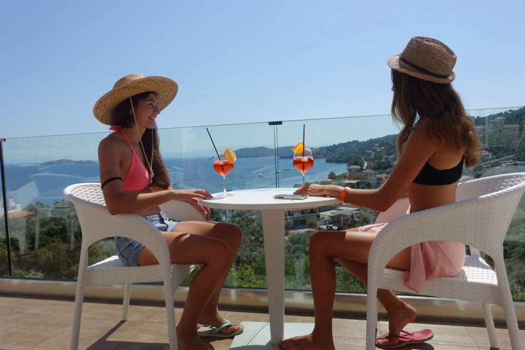 Experience the captivating beauty of sea view hotel in Skiathos with Hotel RENE.
